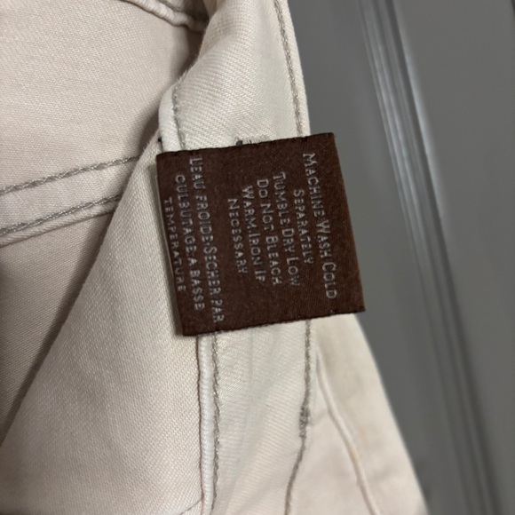 James Jeans Rare Two-Tone Emilia Biker Jeans Cream & Black Color Block Size 27 - Picture 8 of 10